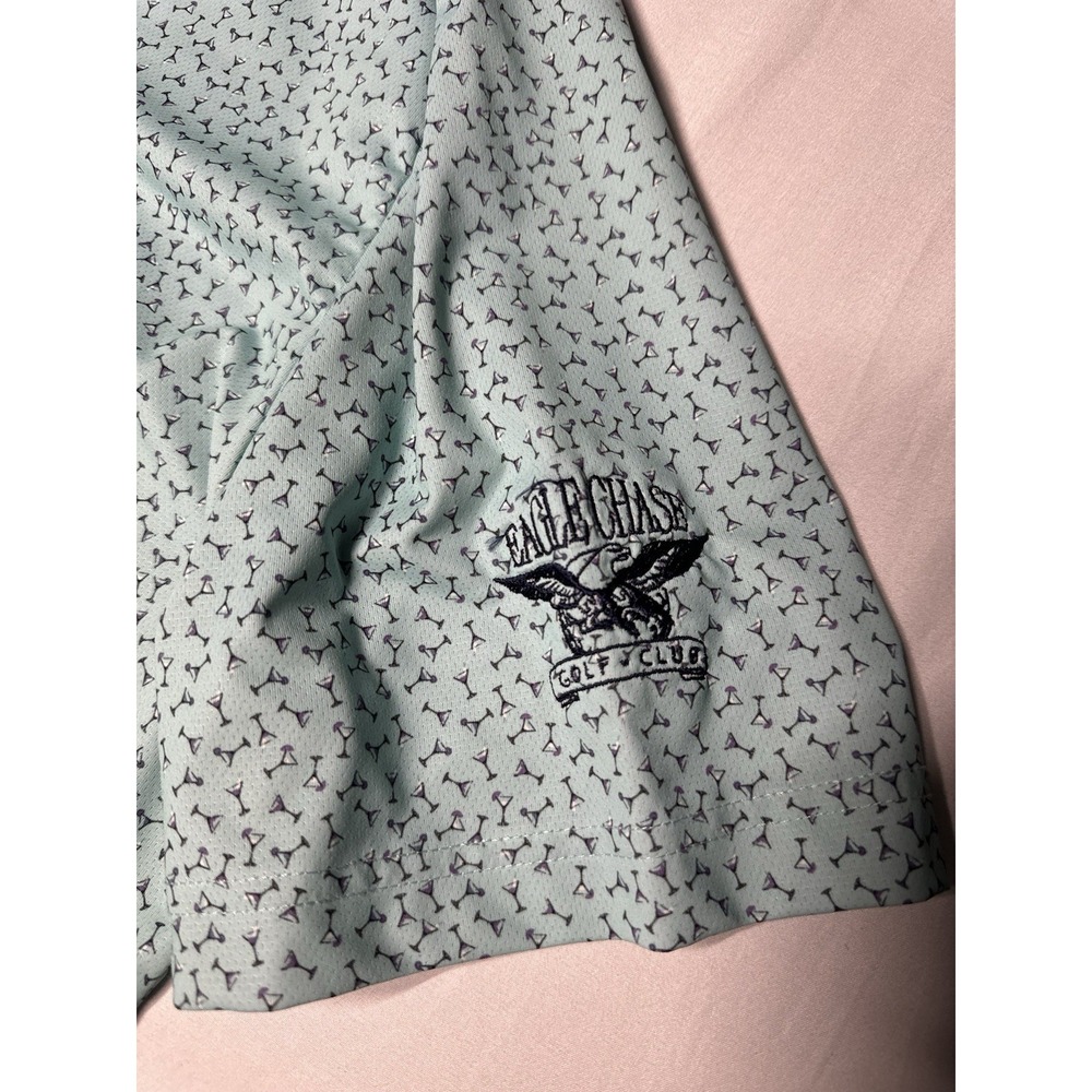 Callaway Mens Golf Martini Print Polo Shirt Short Sleeve Size M OPTI-DRI - Picture 5 of 9